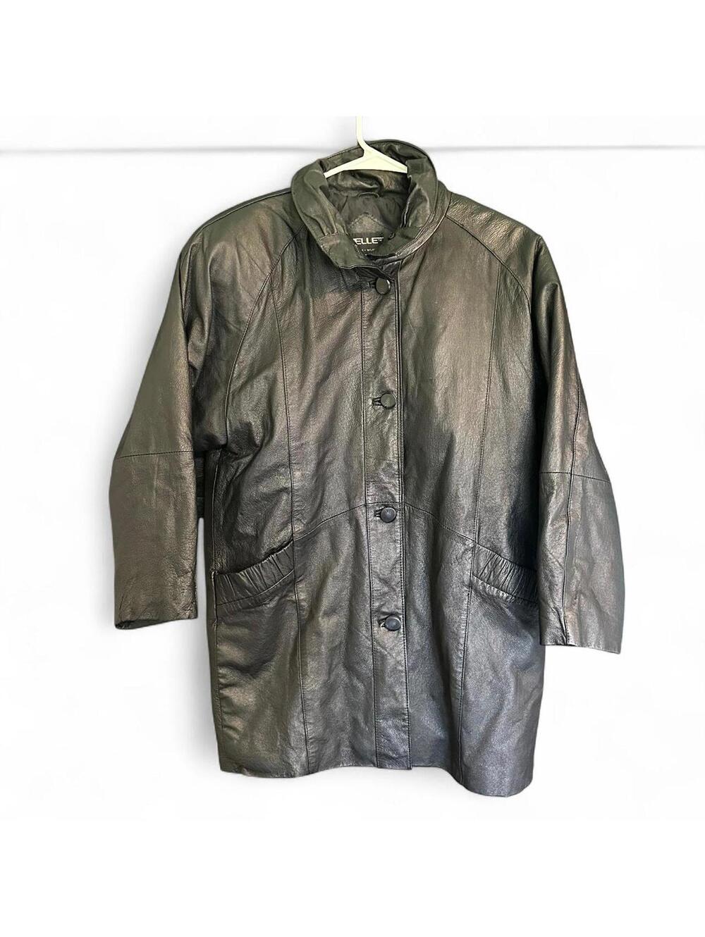 Black Leather Jacket from Pelle New York - Milano.- small